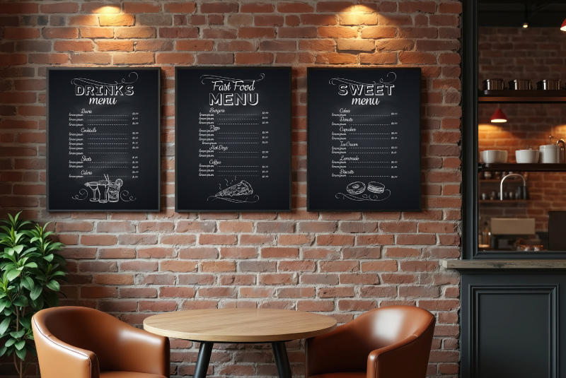 飲食店活用シーンイメージ写真|J-poster(ジェイ・ポスター)|ステラリンク